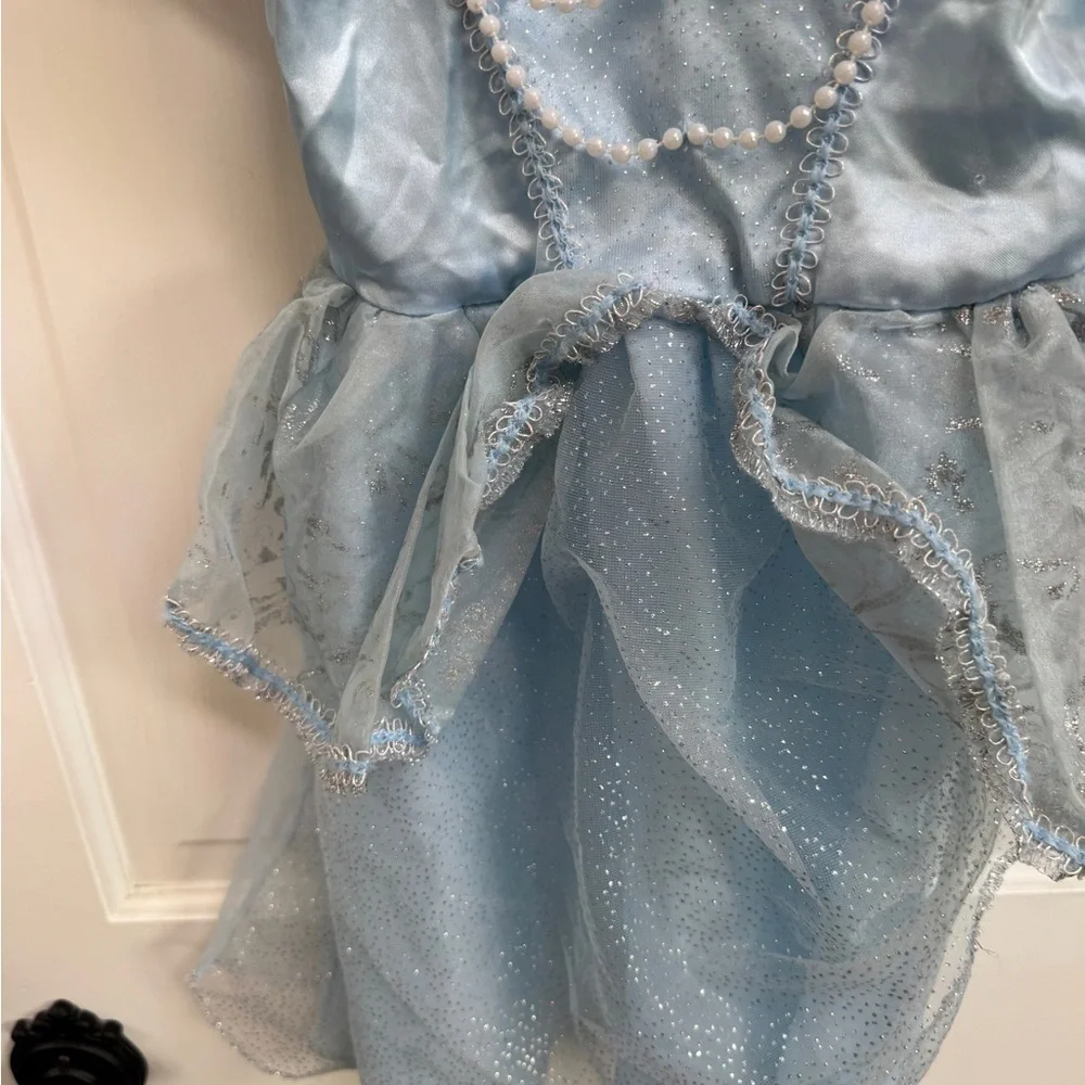 Disney Girls 4 - 6 Cinderella Blue Sparkle Princess Dress Up Costume